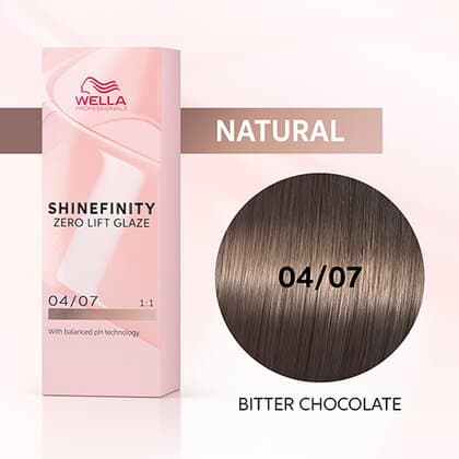 Wella Shinefinity Zero Lift Glaze 04/07 Medium Brown Natural Brown (Bitter Chocolate)